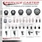 Service Caster 3'' Thermoplastic Rubber Swivel 1-5/8'' Expanding Stem Caster Set with Brake, 4PK SCC-EX20S314-TPRB-PLB-158-4 - alternate 2